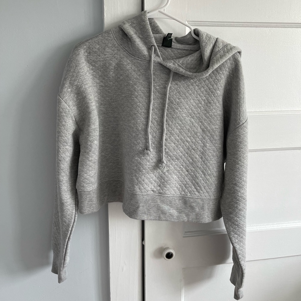 Wild Fable Cropped Grey Hoodie NWT
